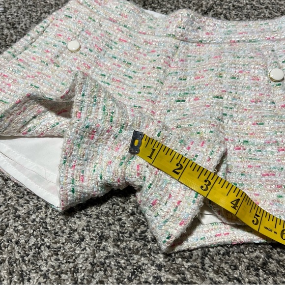 Janie and Jack Girls Boucle Adjustable Waist Fully Lined Shorts Size 8 Easter - Picture 3 of 11